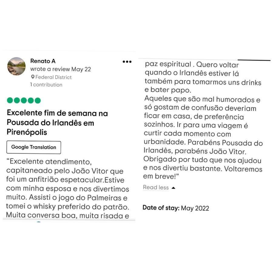 Pousada Do Irlandes Pirenópolis Екстериор снимка